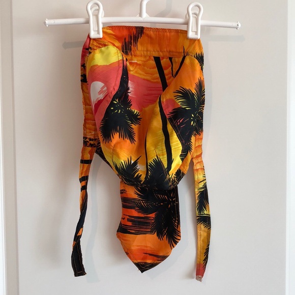 silk beach head scarf